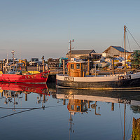Buy canvas prints of Serene Sunset at Brancaster Staithe by Jim Key