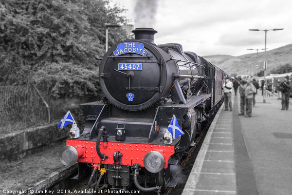 The Jacobite Steam Train Scotland Picture Board by Jim Key