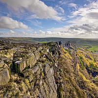 Buy canvas prints of View from The Roaches by Jim Key