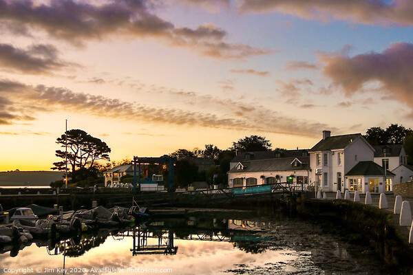 Sunrise Castaways Mylor Yacht Harbour Cornwall  Picture Board by Jim Key