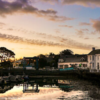 Buy canvas prints of Sunrise Castaways Mylor Yacht Harbour Cornwall  by Jim Key