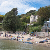 Buy canvas prints of Flushing Beach Cornwall by Jim Key
