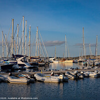 Buy canvas prints of Mylor Yacht Harbour  by Jim Key