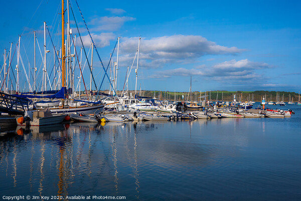 Mylor Yacht Harbour  Framed Mounted Print by Jim Key