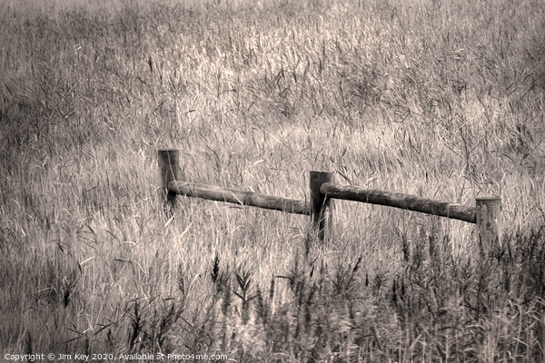 Salthouse Marsh Norfolk Sepia Picture Board by Jim Key
