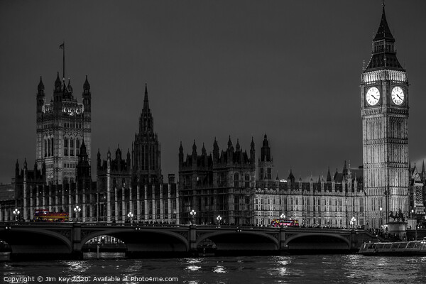 Westminster at Night Picture Board by Jim Key