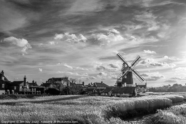 Majestic Cley Windmill Stands Tall  Picture Board by Jim Key