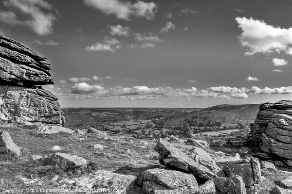 Hound Tor Dartmoor Picture Board by Jim Key