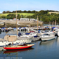 Buy canvas prints of Mylor Yacht Harbour  by Jim Key