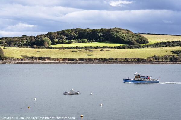 Carrick Roads Cornwall Picture Board by Jim Key