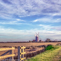 Buy canvas prints of Tower Windmill Norfolk by Jim Key