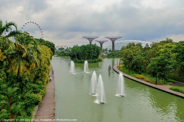 Gardens by the Bay Singapore Picture Board by Jim Key