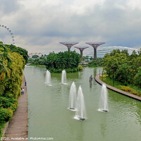 Buy canvas prints of Gardens by the Bay Singapore by Jim Key