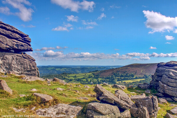 Hound Tor Dartmoor Picture Board by Jim Key