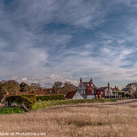 Buy canvas prints of Cley next the Sea Panoramic by Jim Key