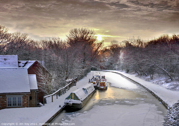 Grand Union Canal  Mid Winter Picture Board by Jim Key