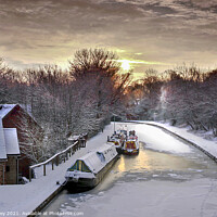 Buy canvas prints of Grand Union Canal  Mid Winter by Jim Key