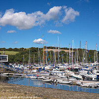 Buy canvas prints of Mylor Yacht Harbour Cornwall by Jim Key