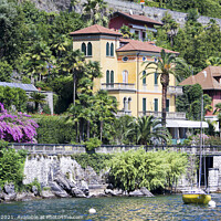 Buy canvas prints of Cannero Riviera Lake Maggiore Italy by Jim Key