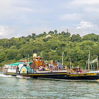 Buy canvas prints of Kingswear Castle Paddle Steamer Dartmouth Devon by Jim Key