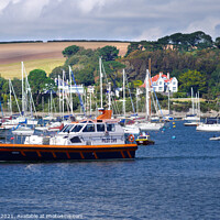 Buy canvas prints of Pilot Boat CH9 Falmouth Cornwall by Jim Key