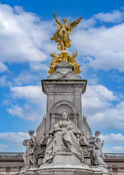 The Queen Victoria Memorial London Picture Board by Jim Key
