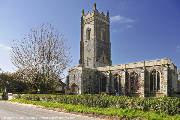 St Andrews Church  Walberswick Suffolk Picture Board by Jim Key