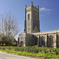 Buy canvas prints of St Andrews Church  Walberswick Suffolk by Jim Key