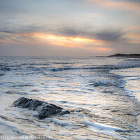 Buy canvas prints of  Happisburgh Beach Sunrise Norfolk by Jim Key