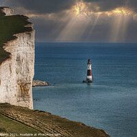 Buy canvas prints of Beachy Head Lighthouse by Dave Williams
