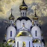 Buy canvas prints of Iversky Womans Monastery by Dave Williams