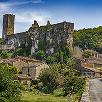 Buy canvas prints of Chateau de Gavaudun by Dave Williams