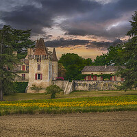 Buy canvas prints of Manoir dit Chateau de Lafaurie by Dave Williams