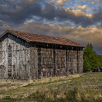 Buy canvas prints of The Old Tobacco Drying Barn by Dave Williams
