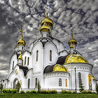 Buy canvas prints of Iversky Convent Rostov on Don    by Dave Williams