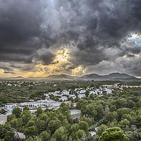 Buy canvas prints of Biblical Storm in Majorca 2018 by Dave Williams