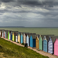 Buy canvas prints of Beach Huts by Dave Williams