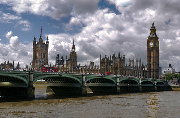 Westminster Palace, Bridge and Big Ben Picture Board by Dave Williams