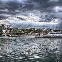 Buy canvas prints of Approaching Storm Porto Cristo in Mallorca by Dave Williams