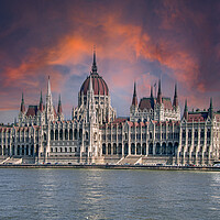 Buy canvas prints of Hungarian Parliament Building  by Dave Williams