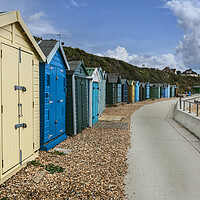 Buy canvas prints of Beach Huts at Hill Head by Dave Williams