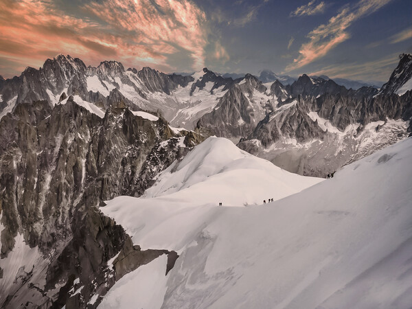 Up high on the Aguille du Midi _ French Alps Picture Board by Dave Williams