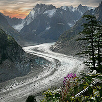 Buy canvas prints of Mer de Glace _ Chamonix, France by Dave Williams