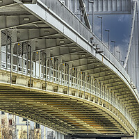 Buy canvas prints of Beneath The Elisabeth Bridge in Budapest by Dave Williams