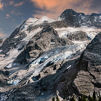 Buy canvas prints of Glacier on the Stelvio Pass in Italy by Dave Williams