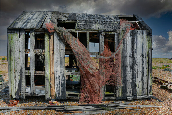 Fishermans Shanty Beach Hut at Dungeness Beach Picture Board by Dave Williams