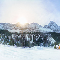 Buy canvas prints of Austrian Alps in winter by Daniela Simona Temneanu
