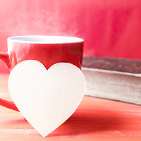 Buy canvas prints of Paper heart on a cup of hot coffee by Daniela Simona Temneanu