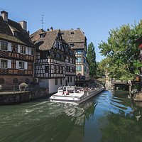 Buy canvas prints of Historical quarter and Ill river in Strasbourg by Daniela Simona Temneanu