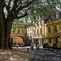 Buy canvas prints of A shady corner of Bath by Steve Painter